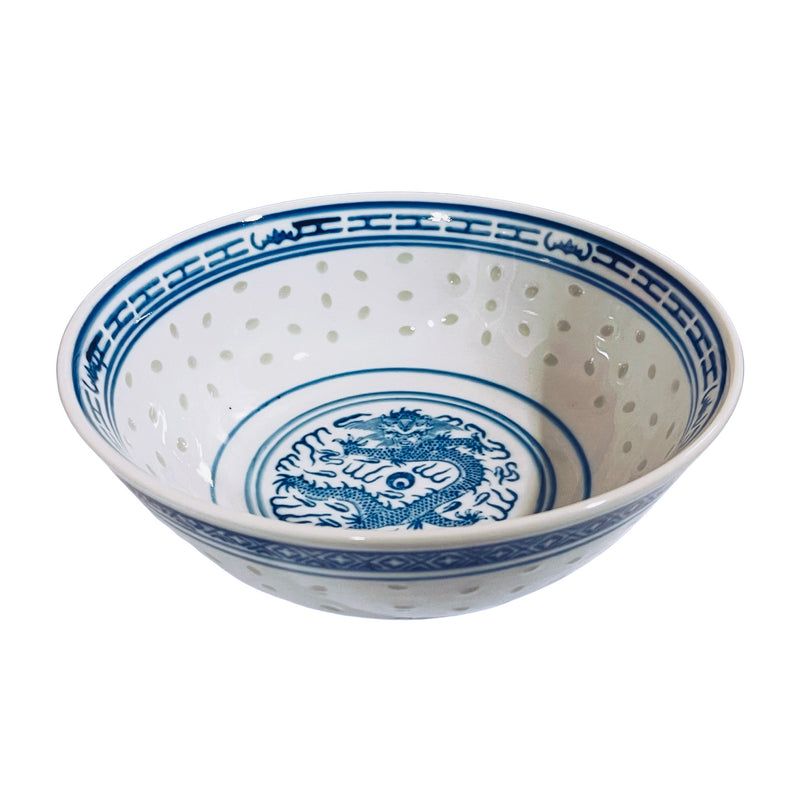 Blue Rice Pattern Chinese Bowl | Matthew&