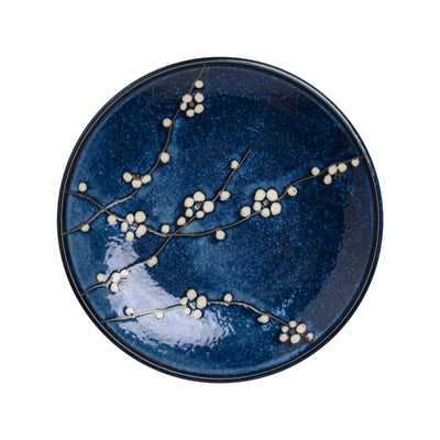 EDO Hana Blue Round Plate | Matthew's Foods Online