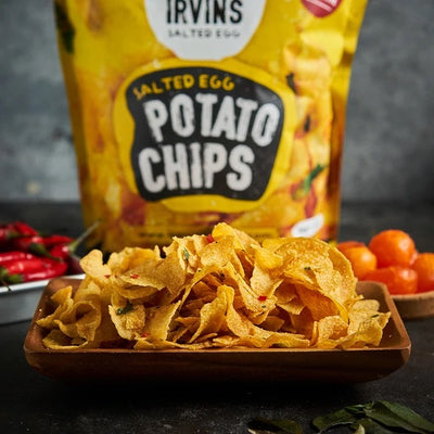 IRVINS Salted Egg Potato Chips | Matthew's Foods Online
