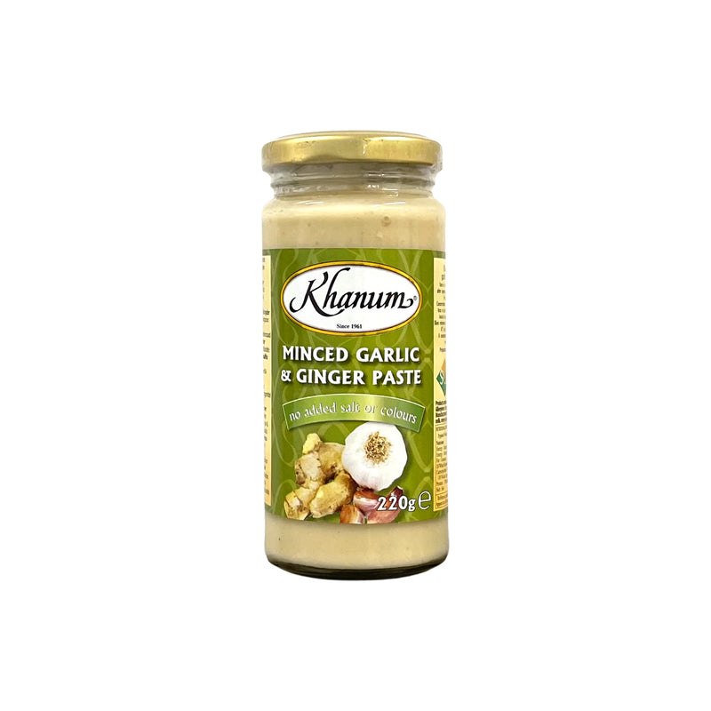 KHANUM - Minced Garlic / Ginger Paste - Matthew&