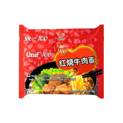 UNIF 100 Roasted Beef Flavour Instant Noodle 統一 紅燒牛肉麵 | Matthew's Foods