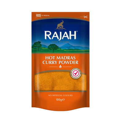 RAJAH Hot Madras Curry Powder | Matthew's Foods Online Oriental Supermarket