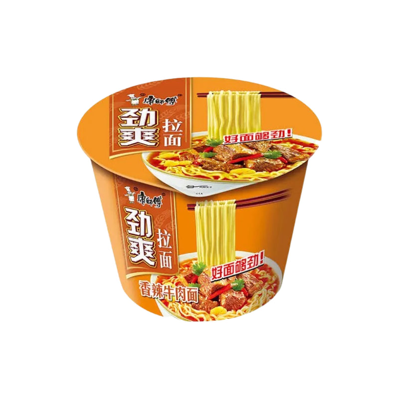 MASTER KONG Instant Bowl Ramen - Spicy Beef Flavour 康師傅-勁爽拉麵碗 香辣牛肉麵 | Matthew&