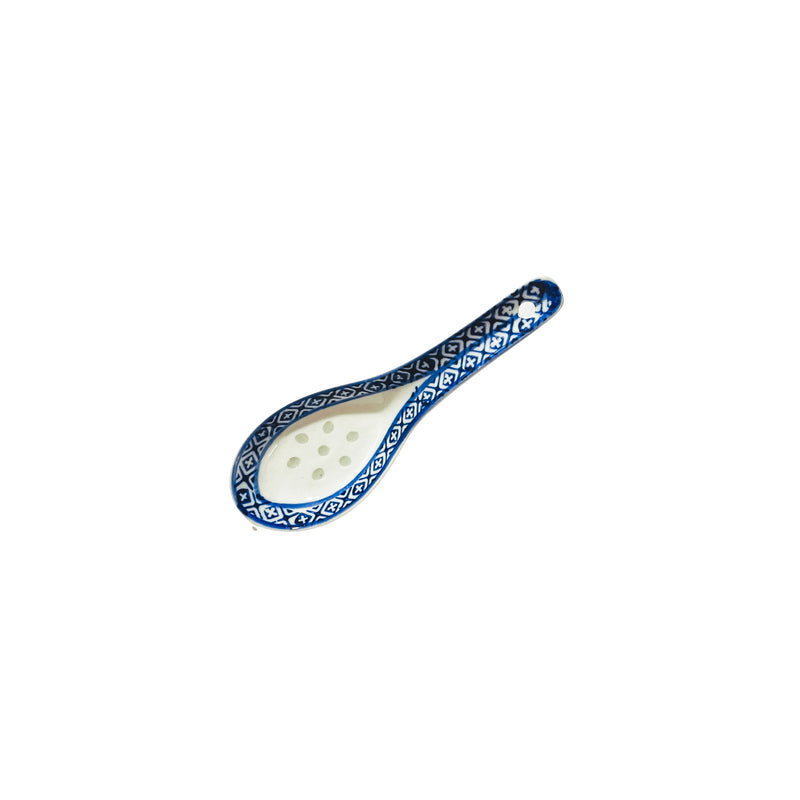 Chinese Blue Rice Pattern Spoon | Matthew&