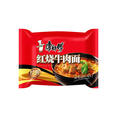 MASTER KONG Roasted Beef Instant Noodle 康師傅-紅燒牛肉麵 | Matthew's Foods