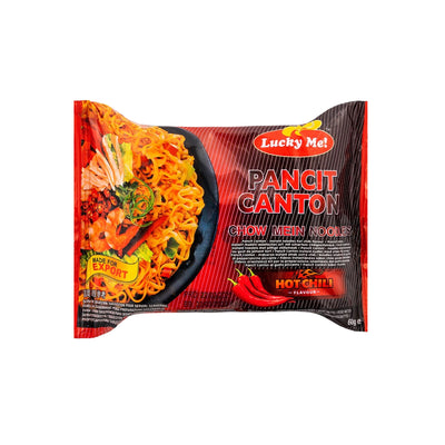LUCKY ME Pancit Canton - Instant Chow Mein Noodles - Hot Chilli Flavour | Matthew's Foods Online
