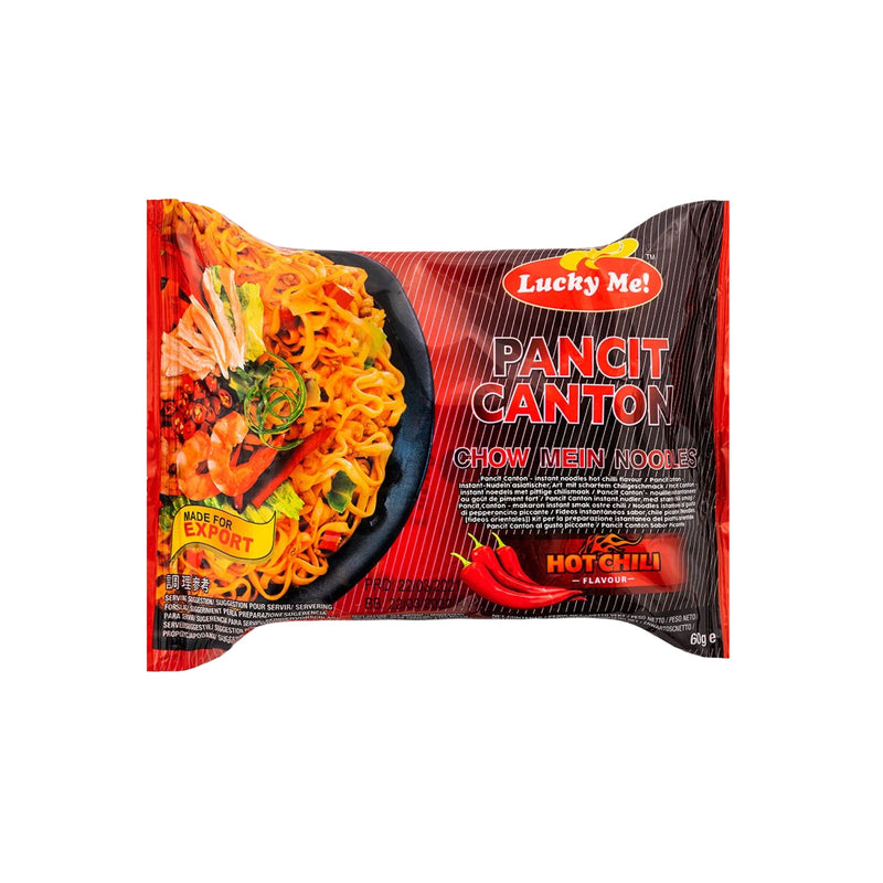 LUCKY ME Pancit Canton - Instant Chow Mein Noodles - Hot Chilli Flavour | Matthew&