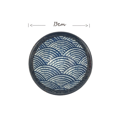 EDO Japanese Wave Pattern Rice Bowl | Matthew's Foods Online