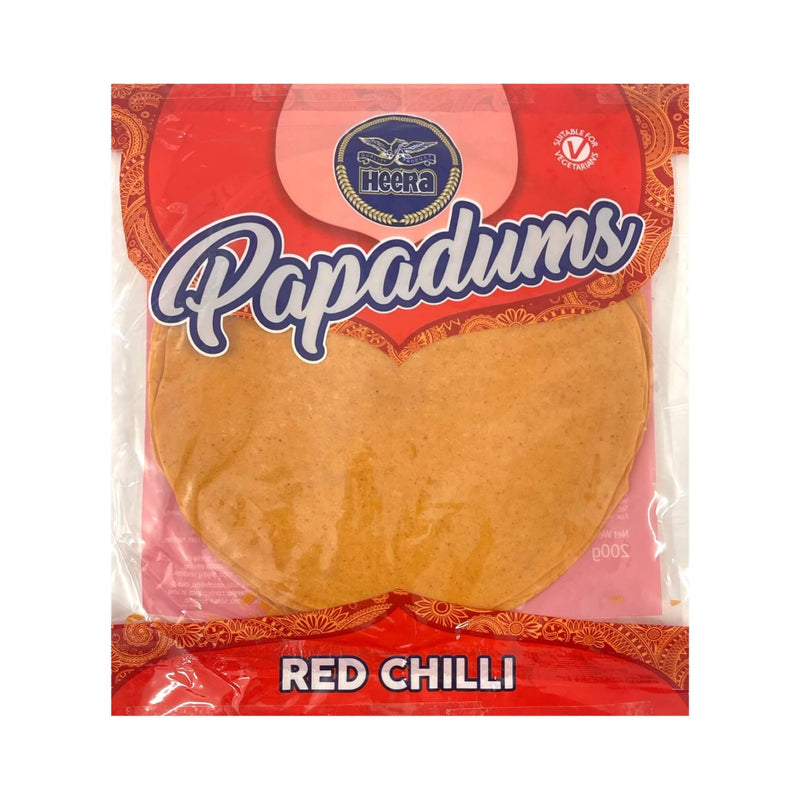 HEERA Papadums Red Chilli | Matthew&