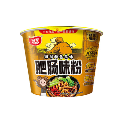 BAIJIA Spicy Fei Chang Flavour Instant Sweet Potato Vermicelli Bowl 白家-肥腸味粉