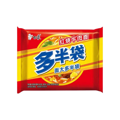 BAI XIANG Roasted Beef Flavour Instant Noodle 白象多半袋-紅燒牛肉麵 | Matthew's Foods