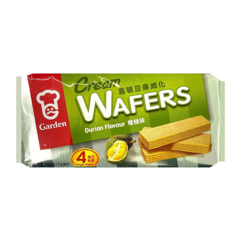 GARDEN Durian Flavour Cream Wafers 嘉頓忌廉威化 | Matthew&