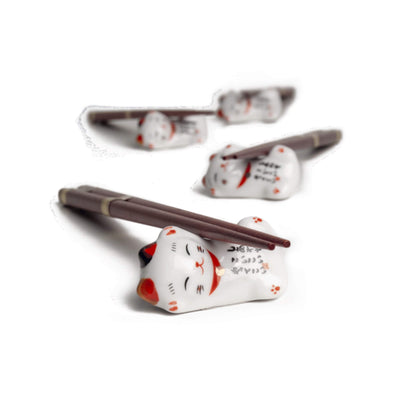 Japanese Lucky Cat Chopsticks Set | Matthew's Foods Online