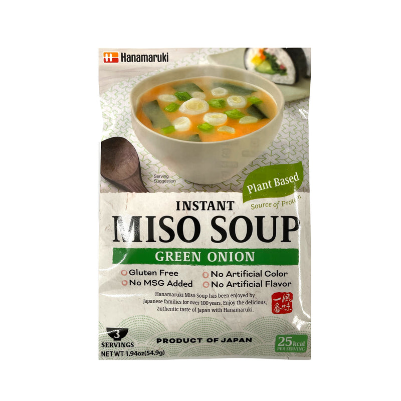 HANAMARUKI Plant Based Instant Miso Soup- Green Onion | Matthew&