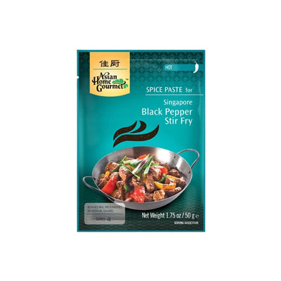 ASIAN HOME GOURMET - Spice Paste For Singapore Black Pepper Stir Fry - Matthew's Foods Online