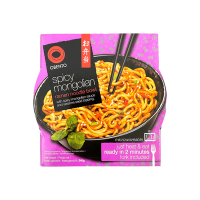 OBENTO Spicy Mongolian Ramen Noodle Bowl | Matthew's Foods Online