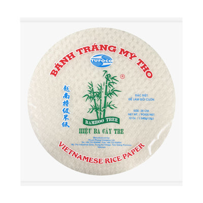 BAMBOO TREE Vietnamese Rice Paper 28cm Round  | Mathew's Foods Online · Asian Grocery
