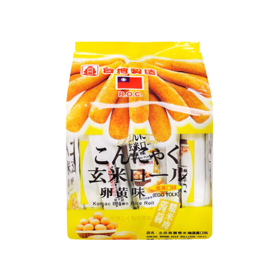 PEI TIEN Konjac Brown Rice Roll - Egg Yolk Flavour 北田-蒟蒻糙米卷 | Matthew's Foods Online 