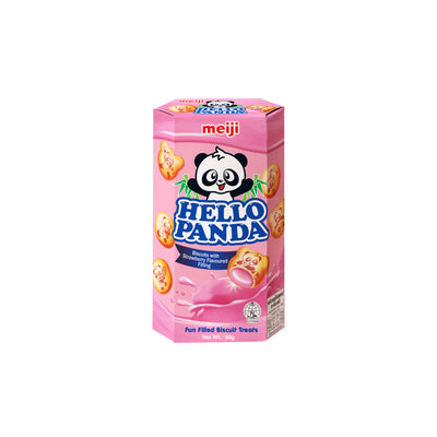 MEIJI - Hello Panda Biscuit Treats - Strawberry Filling - Matthew's Foods Online