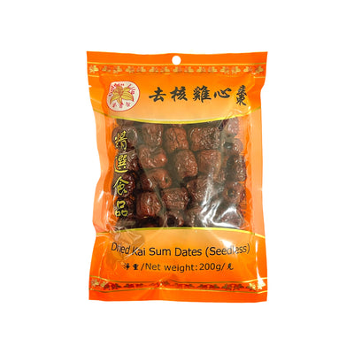 GOLDEN LILY - Dried Seedless Kai Sum Dates (金百合 去核雞心棗) - Matthew's Foods Online