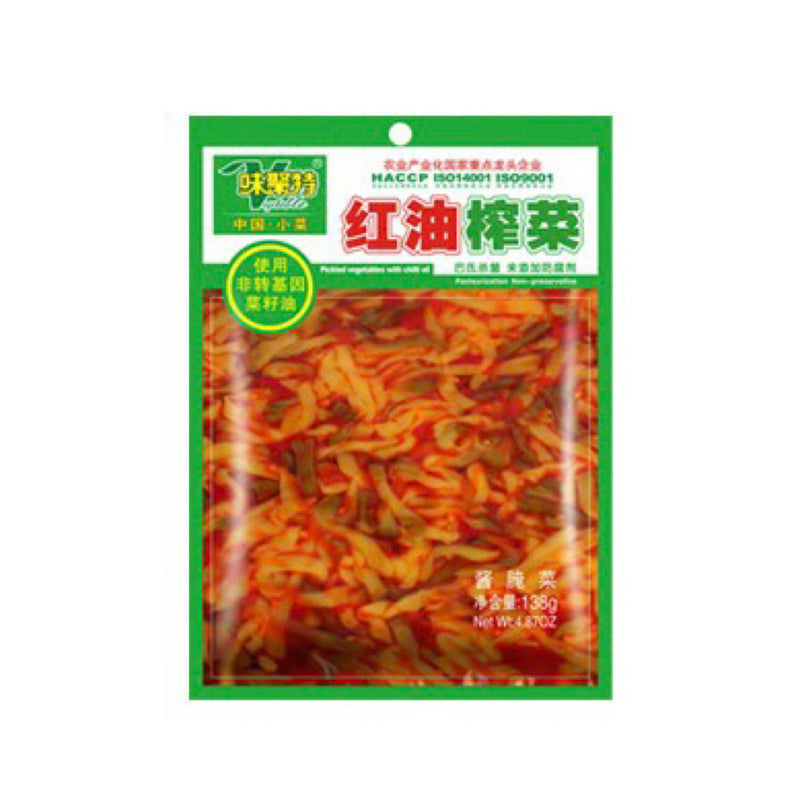 WJT - Chinese Preserved Vegetable With Chilli Oil (味聚特 紅油榨菜） - Matthew&