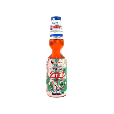 KIMURA Ramune - Fun Marble Carbonated Soft Drink - Watermelon | Matthew's Foods