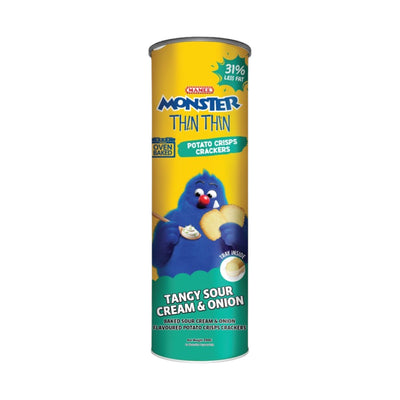 MAMEE Monster Thin Thin Potato Crisps Crackers Tangy Sour Cream & Onion | Matthew's Foods Online