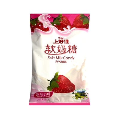 OISHI Soft Milk Candy Strawberry Flavour 上好佳-軟奶糖 | Matthew's Foods Online