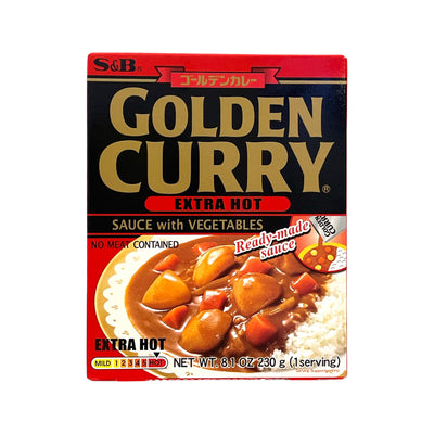 S&B Extra Hot Golden Curry Sauce With Vegetables | Matthew's Foods 