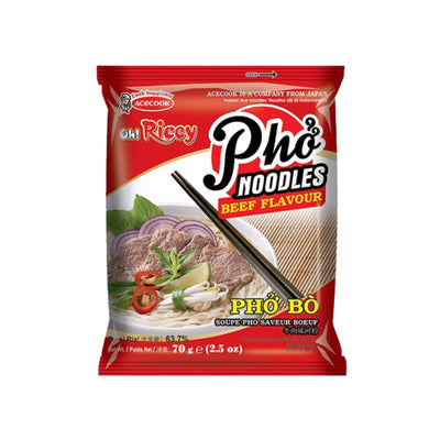 Buy ACECOOK Oh! Ricey Beef Flavour Instant Rice Noodle - Pho Bo 