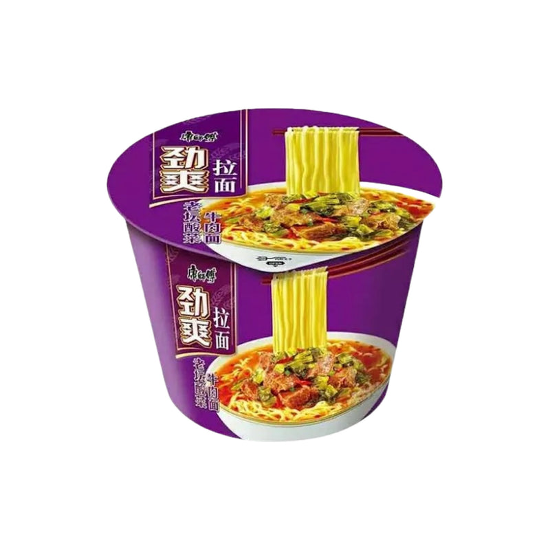 MASTER KONG Instant Bowl Ramen - Beef With Sauerkraut 康師傅-勁爽拉麵碗 老壇酸菜牛肉麵 | Matthew&