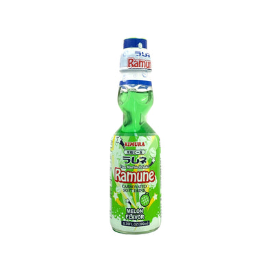 KIMURA Ramune - Fun Marble Carbonated Soft Drink - Melon | Matthew's Foods