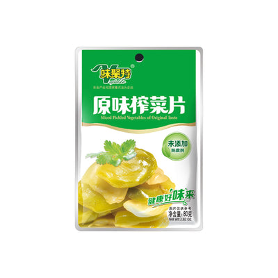 WJT - Sliced Pickle Vegetables - Original Flavour (味聚特 原味榨菜片） - Matthew's Foods Online