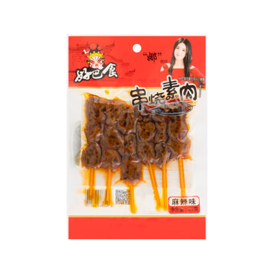 HAO BA SHI Spicy Flavour Dried Beancurd on Skewer 好巴食串燒素肉麻辣味 | Matthew's Foods Online