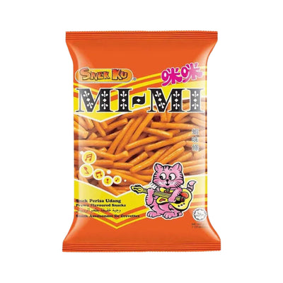 SNEK KU MI-MI Prawn Flavoured Snack 咪咪-蝦味條 | Matthew's Foods Online