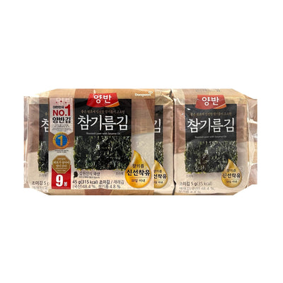 DONGWON Roasted Laver With Sesame Oil | Matthew's Foods Online 