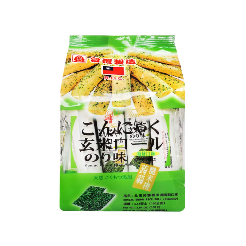 PEI TIEN Konjac Brown Rice Roll - Seaweed Flavour 北田-蒟蒻糙米卷 | Matthew&